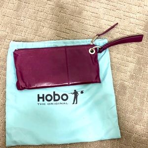 Hobo burgundy wristlet